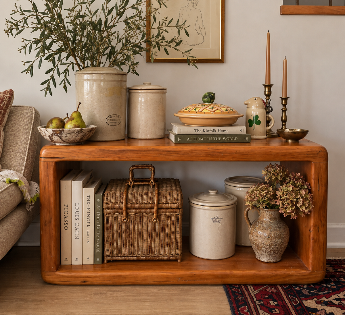 Vintage Wicker Picnic Basket