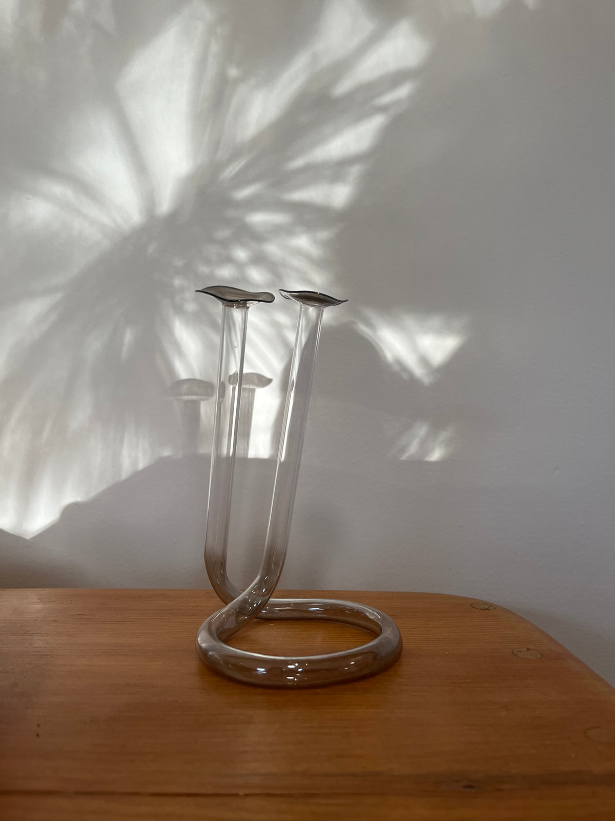 Vintage Art Glass Double Bud Vase