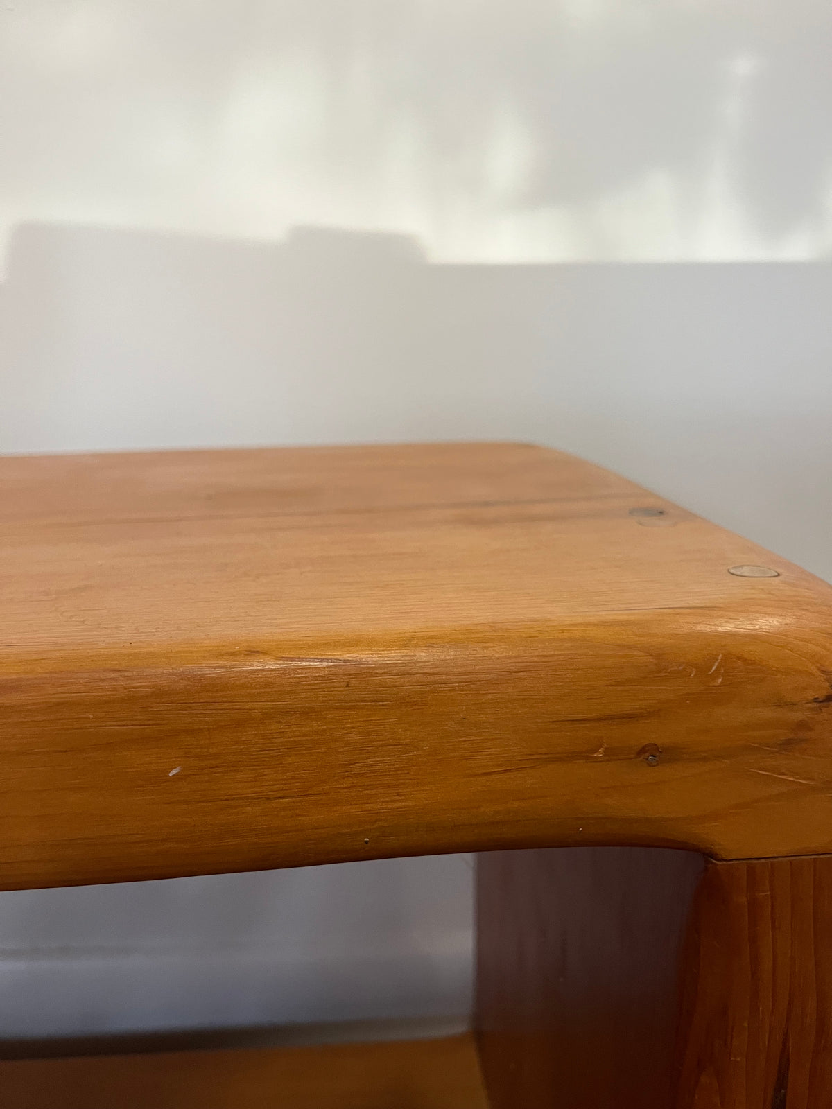 Vintage Solid Pine Waterfall Side Table