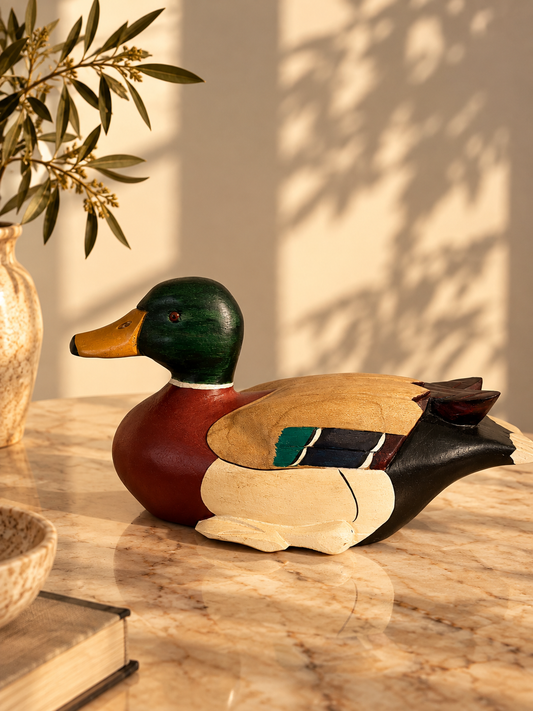 Vintage Carved & Painted Mallard Duck Decoy