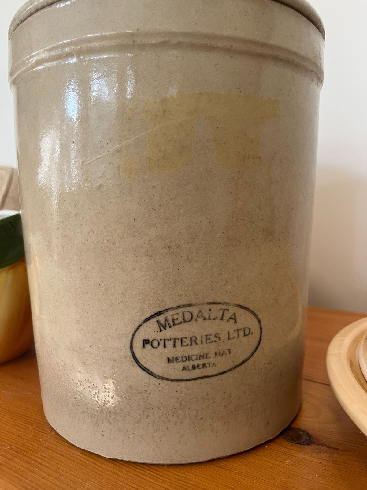Vintage Medalta Potteries Stoneware Crock