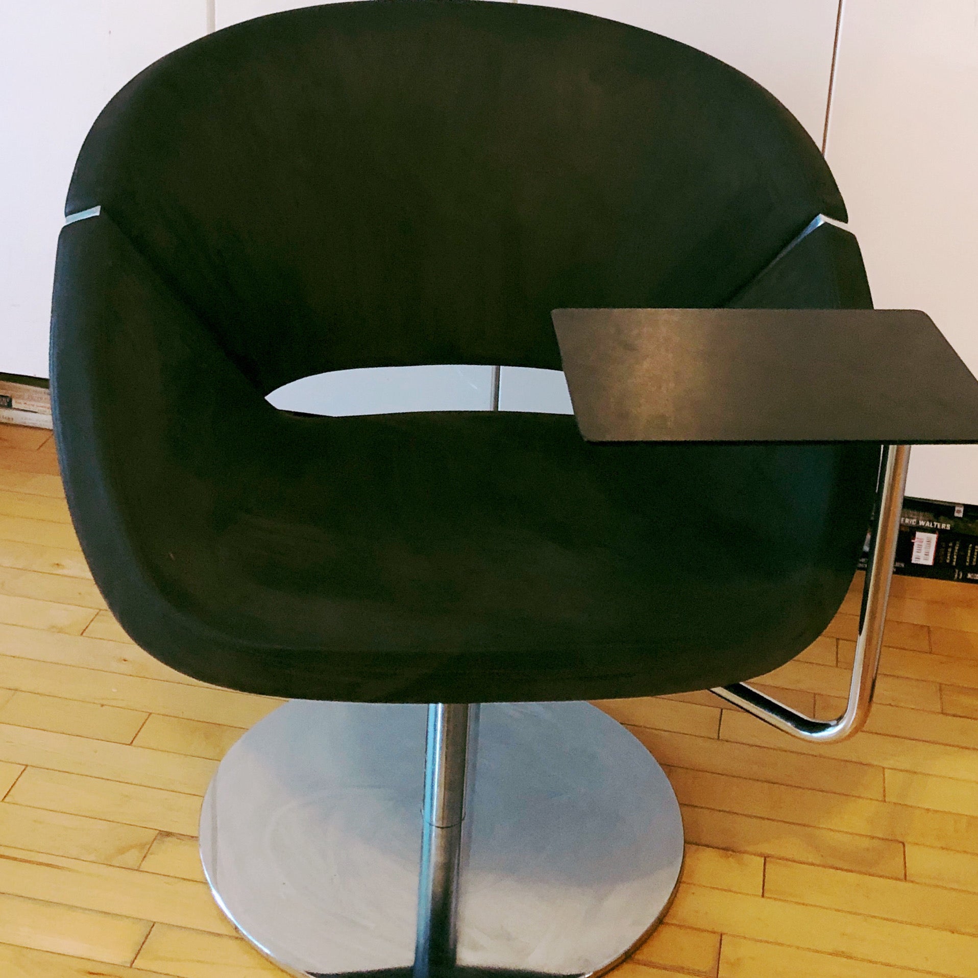 Chrome Swivel Tub Chair