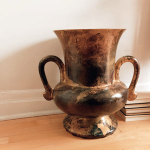 Large Patina Floor Vase