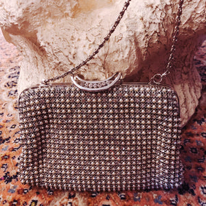 Vintage Pearl-studded Evening Bag