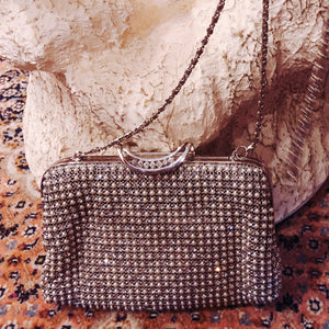 Vintage Pearl-studded Evening Bag