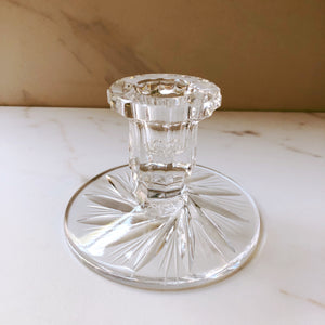 Vintage Pinwheel Glass Candle Holder
