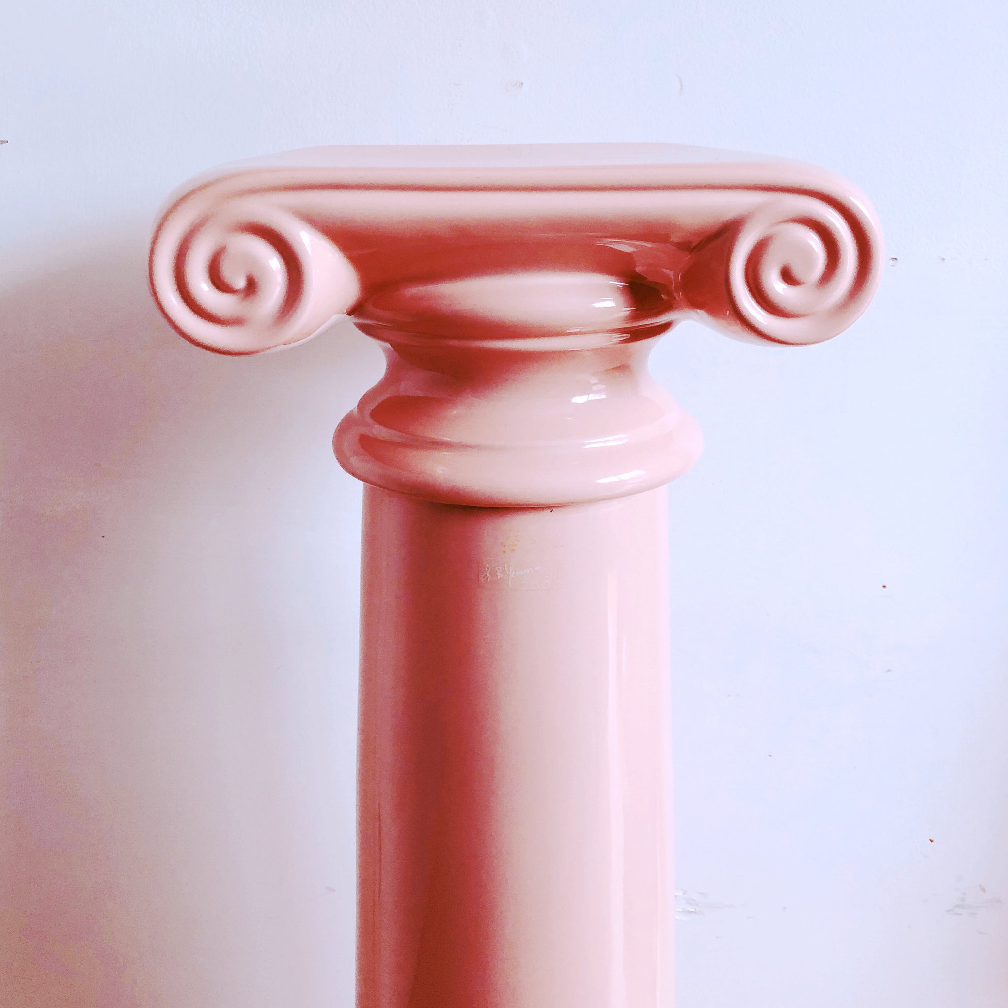 Vintage Pink Pedestal