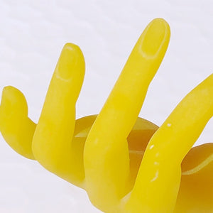 Yellow Resin Hand Sculpture