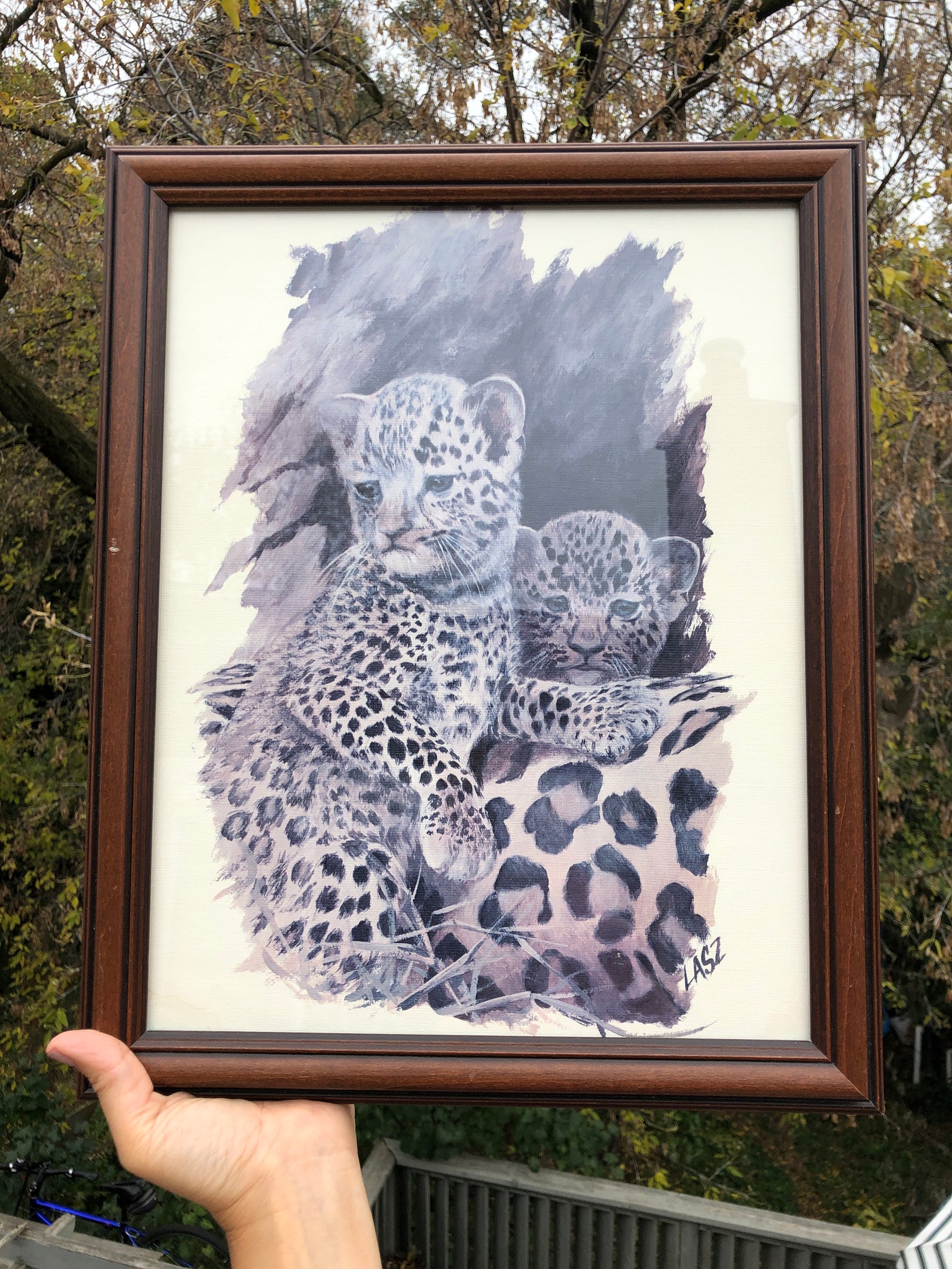 Leopard Cubs Print by Philip Lasz